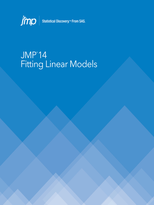 Title details for JMP 14 Fitting Linear Models by SAS Institute - Available
